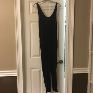H&M’s Black Cotton Tank Jumpsuit